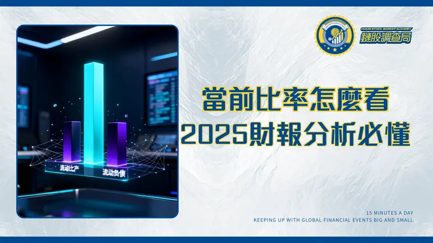 什麼是當前比率?2025財報分析必懂!公式計算、標準、高低迷思全解析
