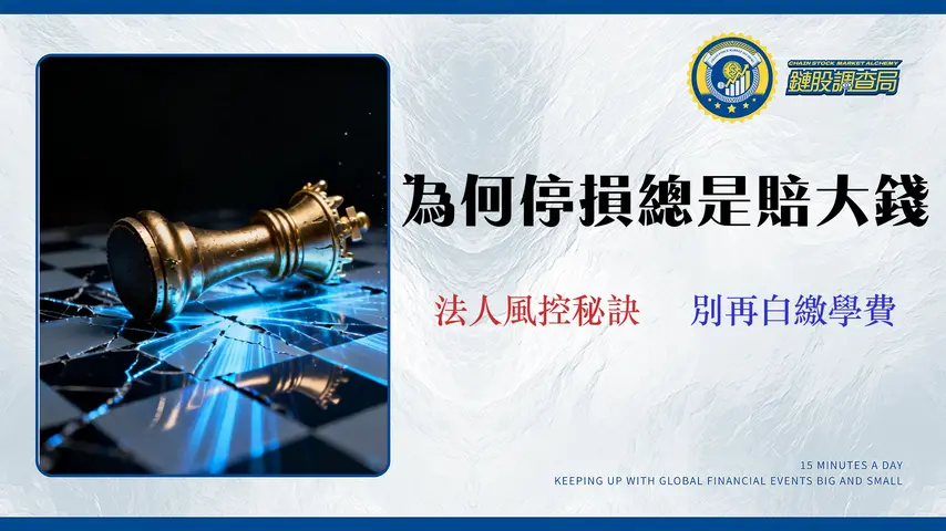 投資設停損點還賠錢?前法人交易員揭密3大隱形成本與ATR量化風控術