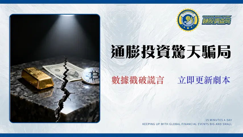 2026通膨投資真相:數據揭示黃金、美債、比特幣的真實成本與失效關係