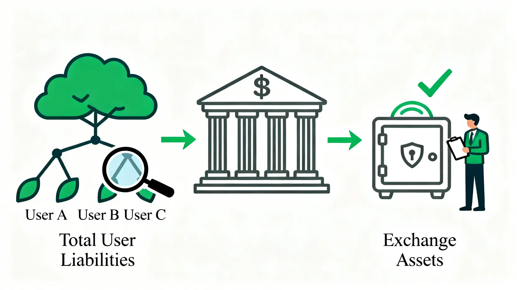 儲備金證明(PoR)運作原理示意圖