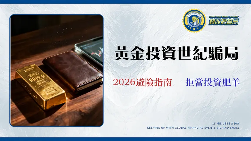 2026 黃金投資指南:買實體黃金、黃金存摺還是ETF?一篇看懂隱藏成本與風險