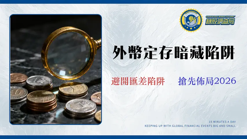 【2026 外幣投資策略】8 家銀行定存利率、風險與隱藏成本深度解析