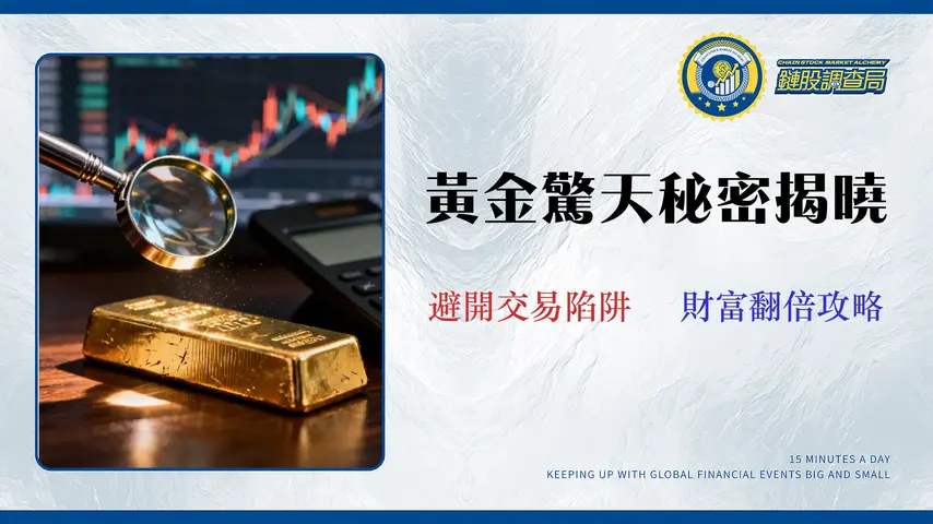 2026 黃金價格走勢預測:買賣前必看的 5 大隱藏成本分析 (附銀行/銀樓/ETF投報率試算)