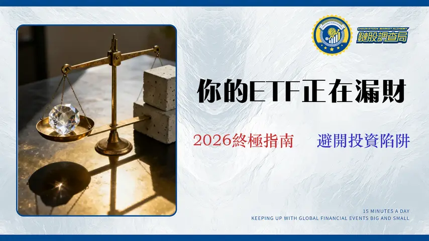 【2026 市值型ETF全面比較】不只看費用!從風險與總成本評測 0050、VOO 等5大ETF